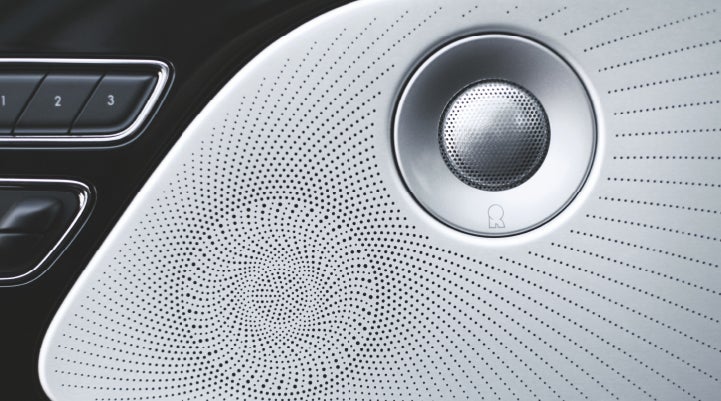 A stylish speaker cover of a 2024 Lincoln Aviator® SUV is shown | Bondy's Lincoln in Dothan AL