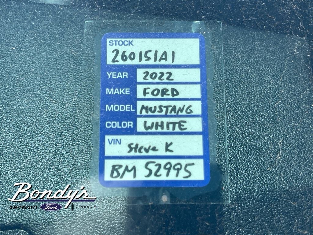 2022 Ford Mustang Mach 1