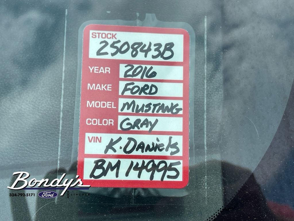 2016 Ford Mustang V6