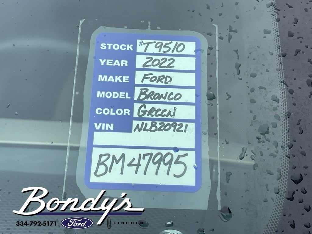 2022 Ford Bronco Wildtrak