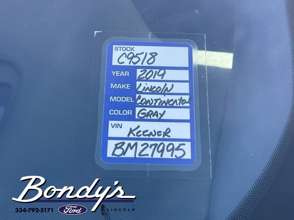 2019 Lincoln Continental Reserve