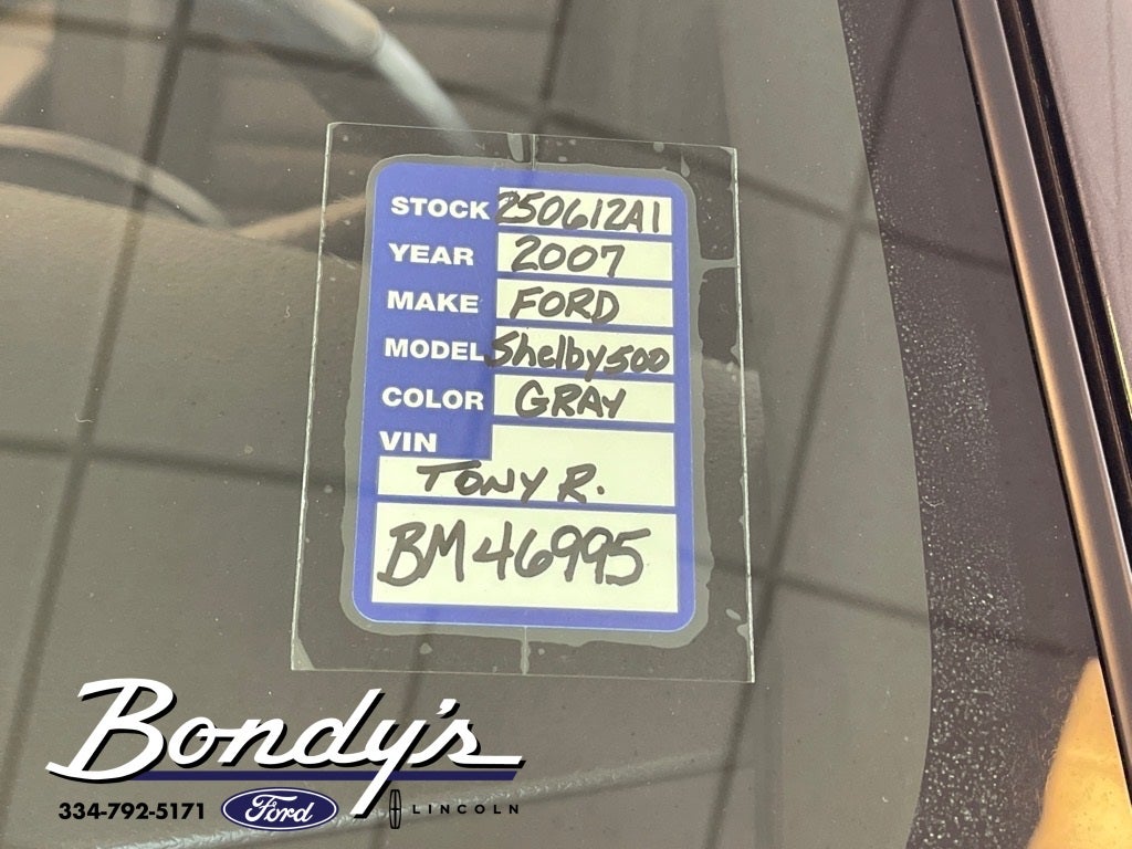 2007 Ford Mustang Shelby GT500