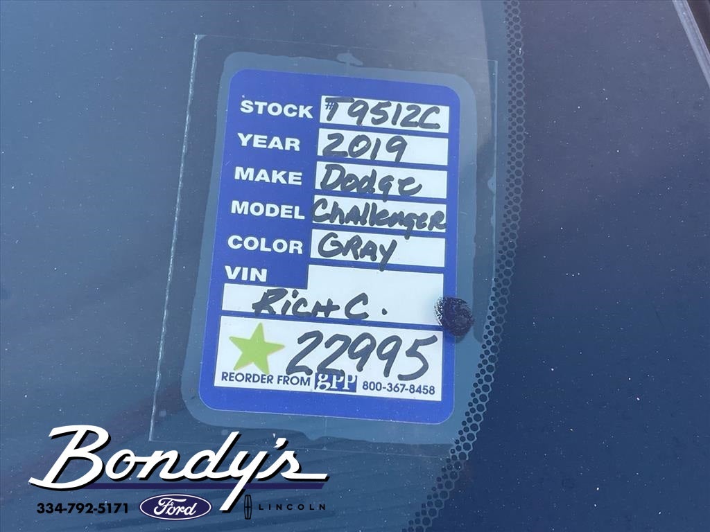 2019 Dodge Challenger SXT