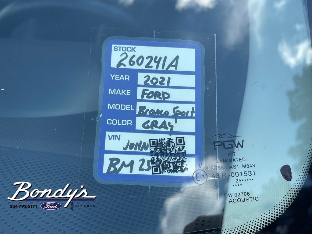 2021 Ford Bronco Sport Outer Banks