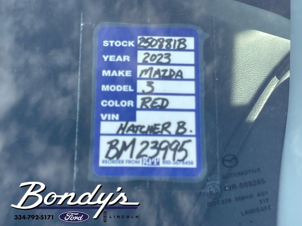 2023 Mazda Mazda3 2.5 S Select Package