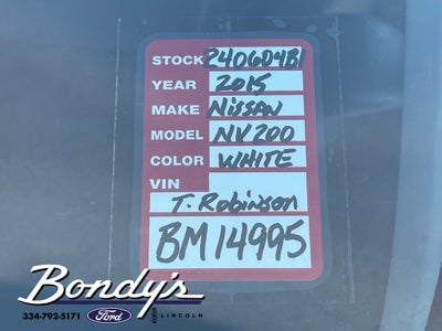 2015 Nissan NV200 SV