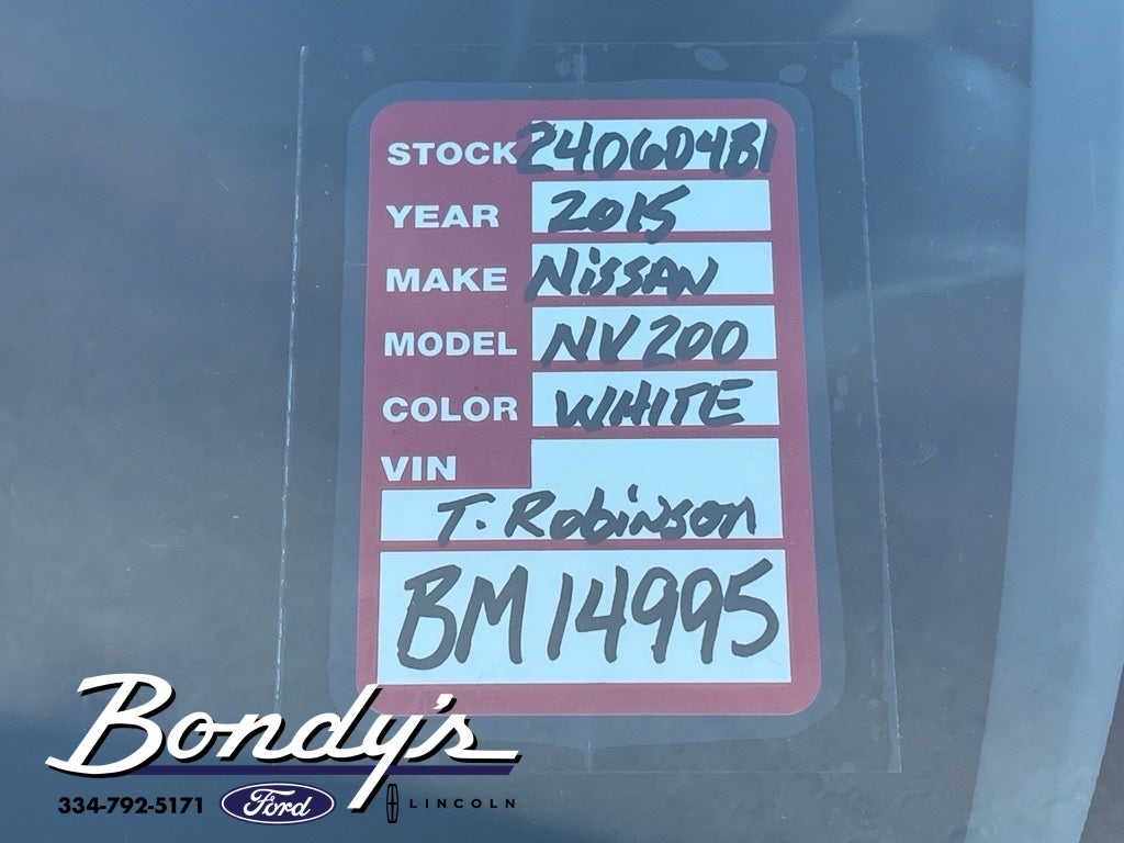 2015 Nissan NV200 SV