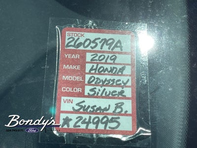 2019 Honda Odyssey Elite
