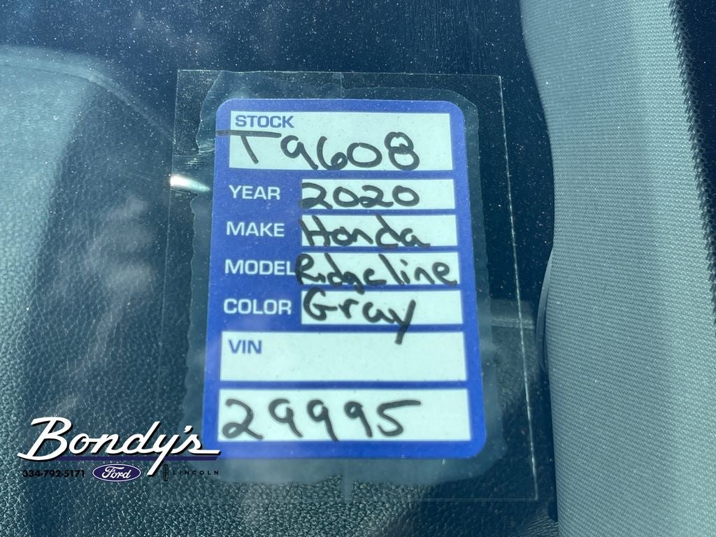 2020 Honda Ridgeline RTL-E