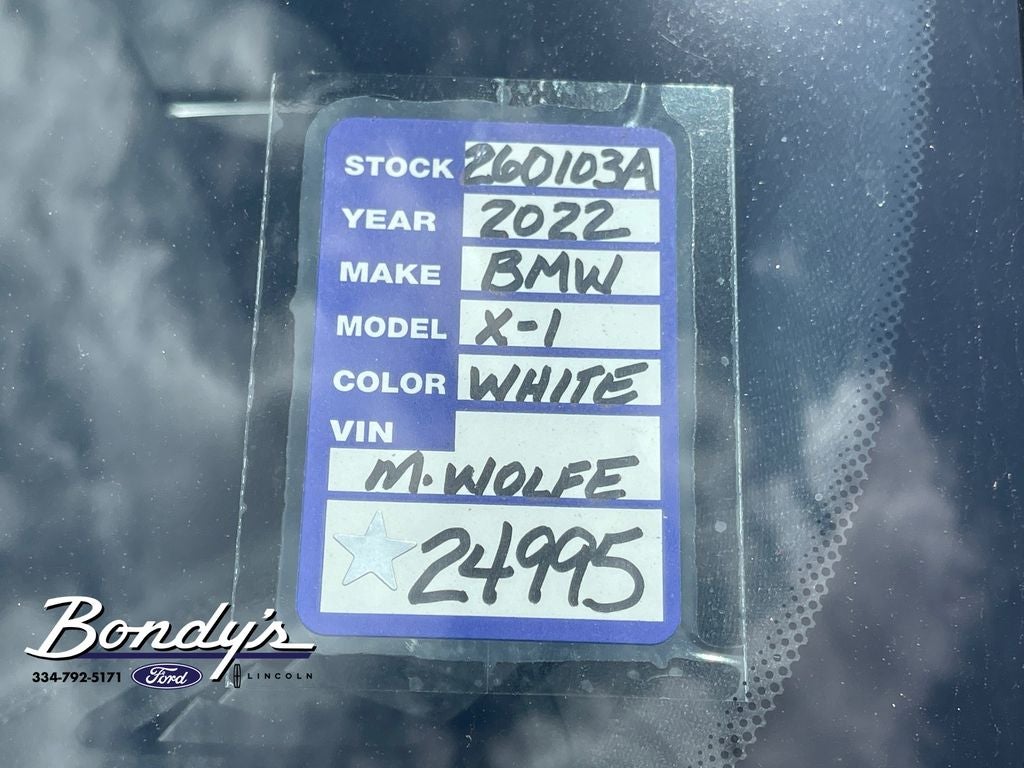2022 BMW X1 sDrive28i
