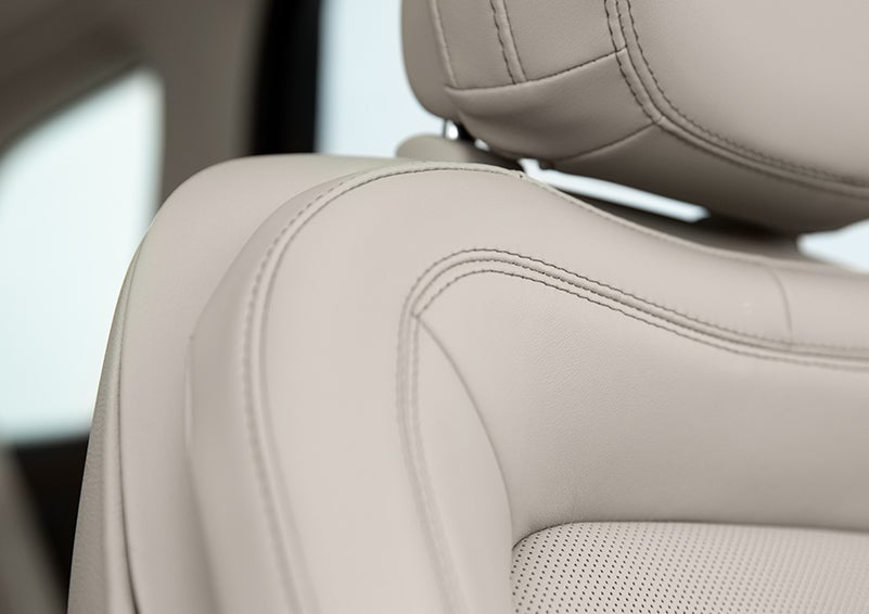 Fine craftsmanship is shown through a detailed image of front-seat stitching. | Bondy's Lincoln in Dothan AL