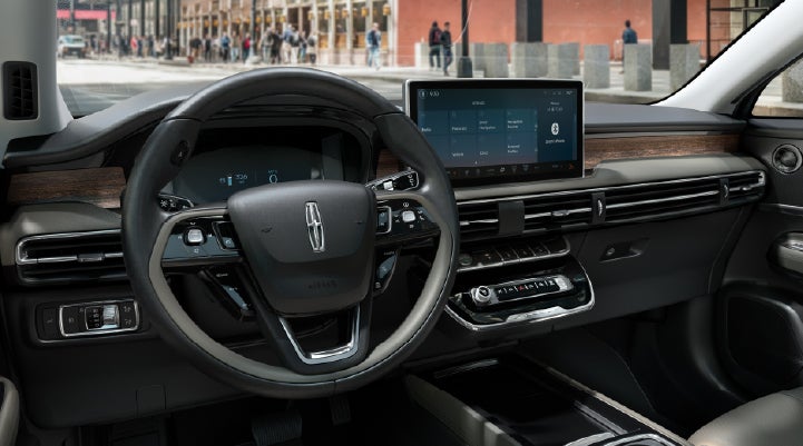 The center display of the 2026 Lincoln Corsair® SUV is showcased with its SYNC® 4 capabilities highlighted. | Bondy's Lincoln in Dothan AL