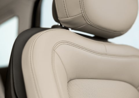 Fine craftsmanship is shown through a detailed image of front-seat stitching. | Bondy's Lincoln in Dothan AL
