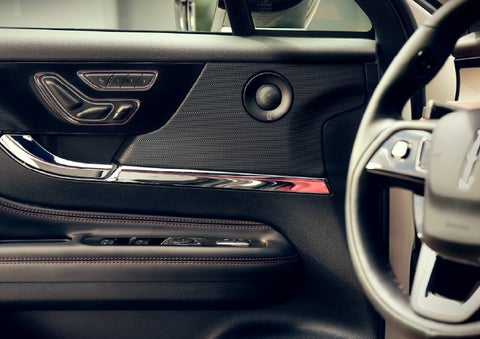 An audio speaker is shown in the driver's side door of a 2026 Lincoln Corsair® SUV | Bondy's Lincoln in Dothan AL